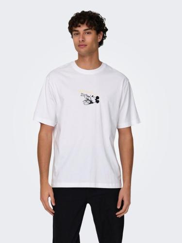 Only and Sons Disney Ανδρικό T-Shirt 22028205 Λευκό